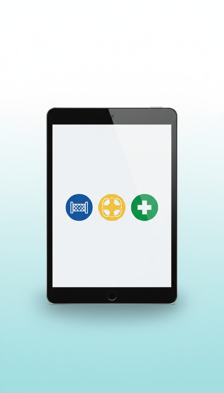 Digital pool safety guide tablet edition